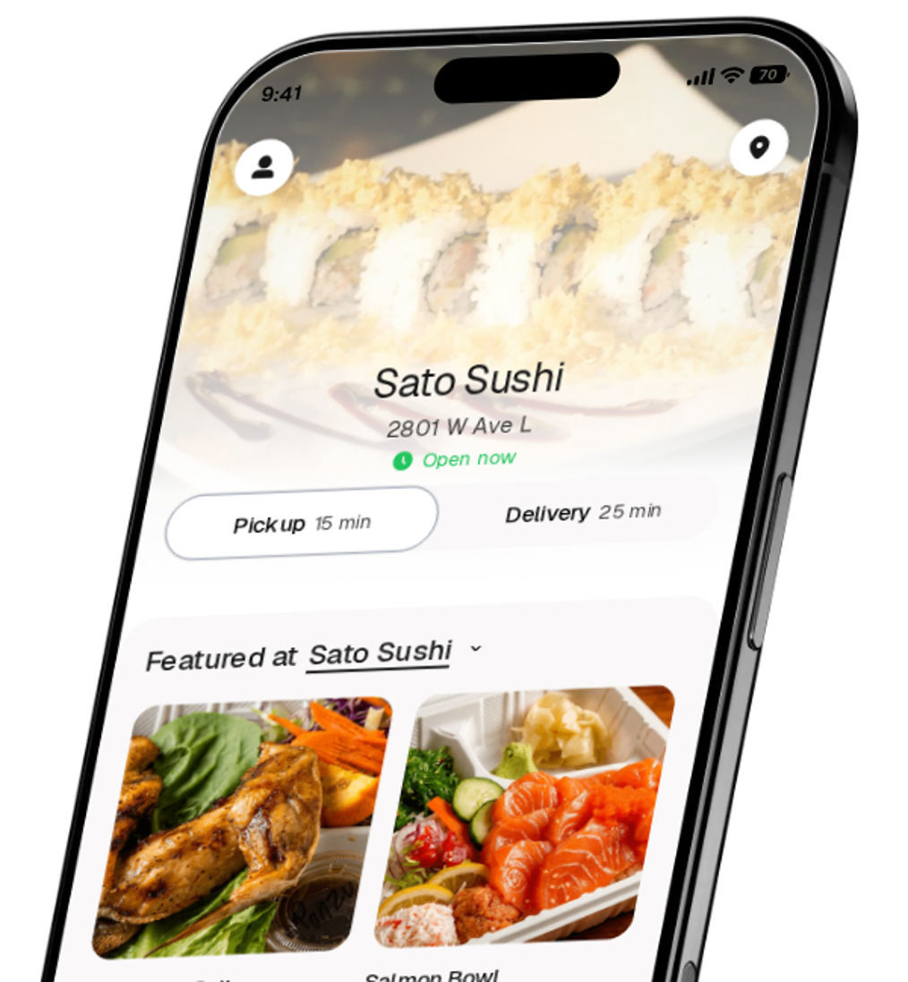 Sato Sushi app preview